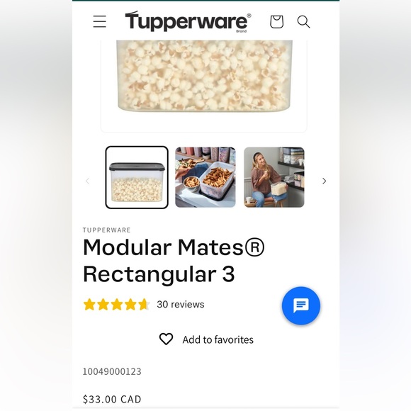 Tupperware Modular Mates Rectangular Storage Containers - Picture 5 of 6